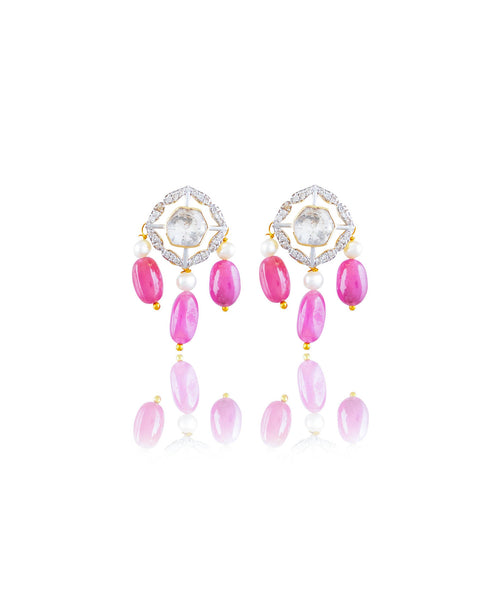Preksha Polki And Diamond Tops