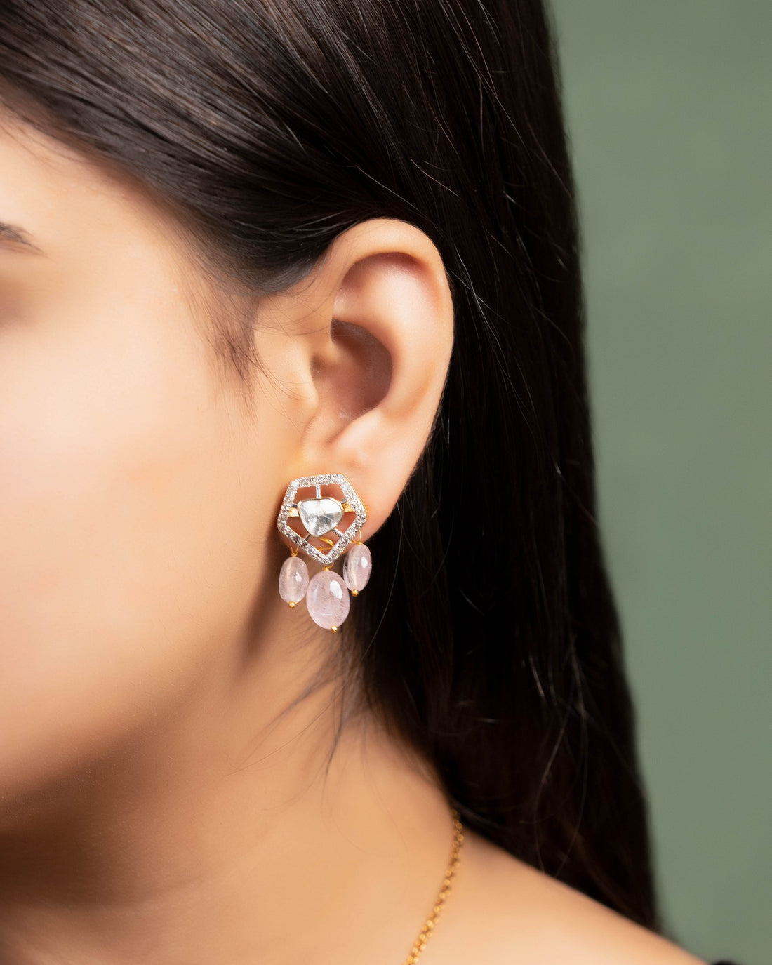 Valeria Pendant And Falguni Tops Polki And Diamond Set