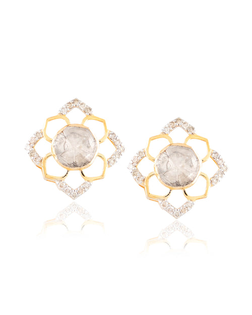 Nargis Polki And Diamond Tops