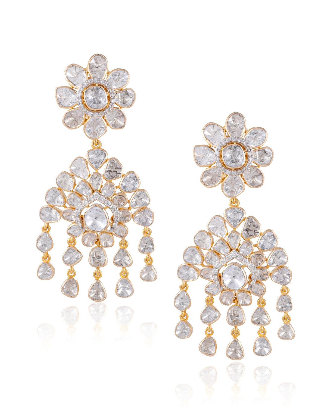 Goenka Choker And Nia Earrings Polki Diamond Set