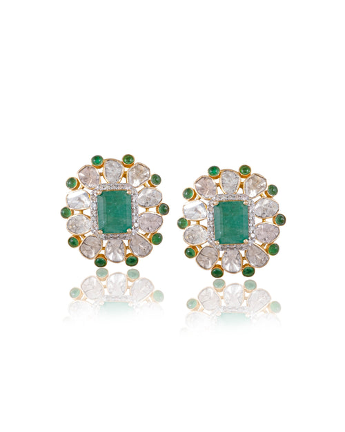 Rutva Polki And Diamond Tops