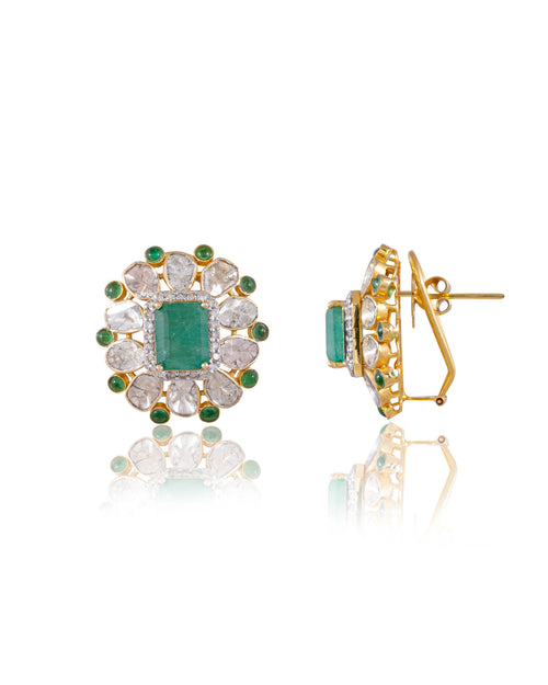 Rutva Polki And Diamond Tops