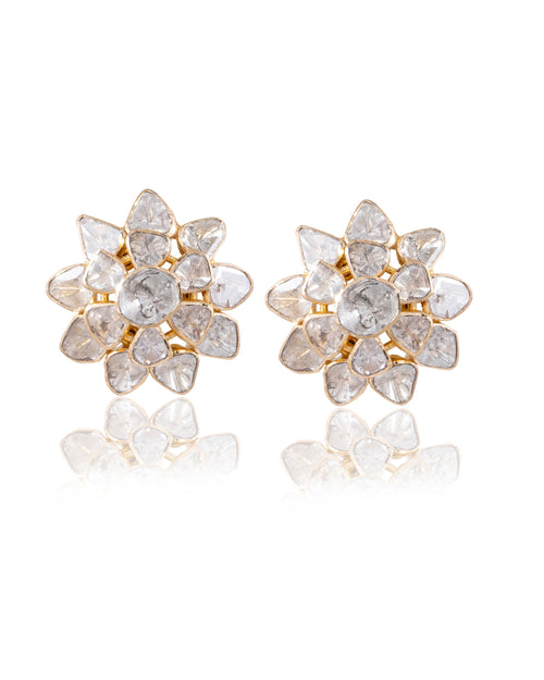 Zahida Bead Choker And Adhika Tops Polki Set