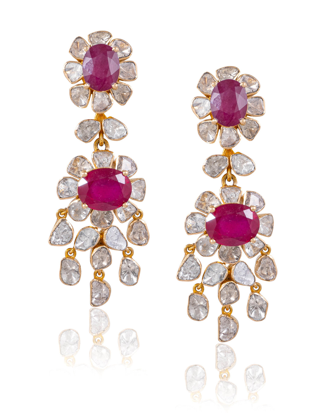  Aashika Long Polki Earrings