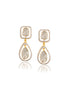 Janine Polki And Diamond Long Earrings