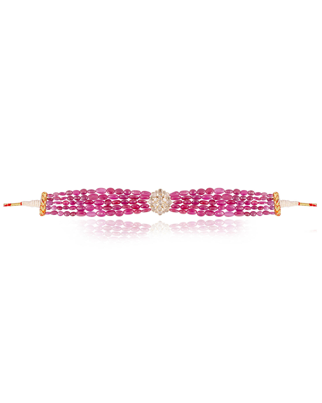 Huda Polki Bead Choker
