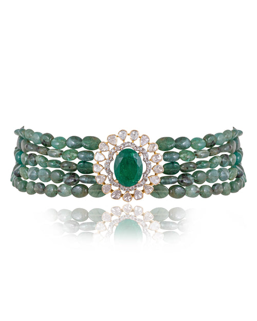 Maheera Polki Bead Choker