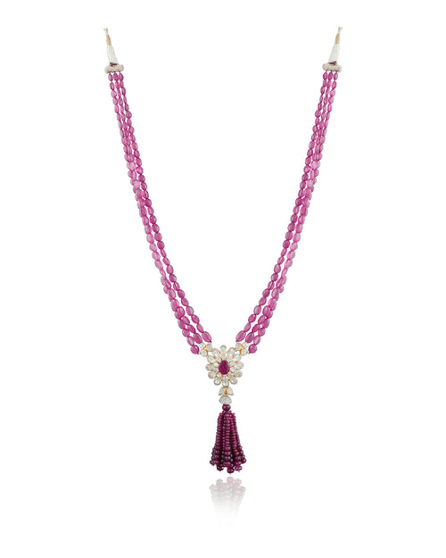 Arunima Polki And Diamond Bead Pendants