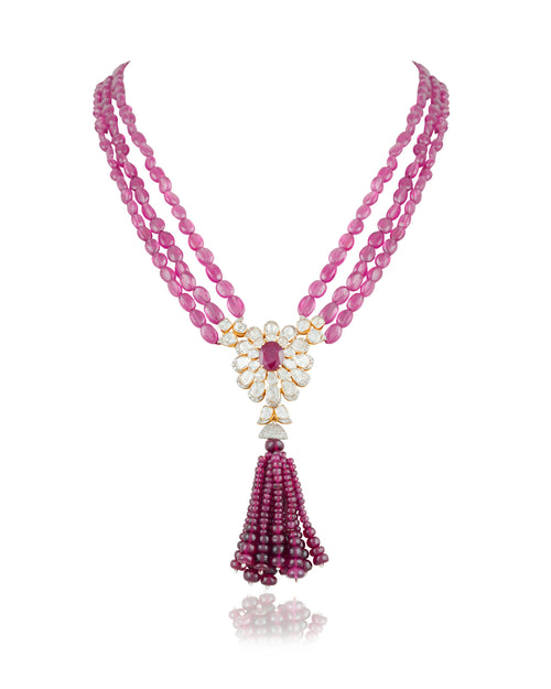 Arunima Polki And Diamond Bead Pendants