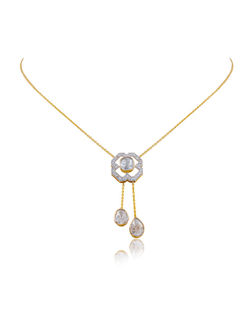 Ridhima Polki And Diamond Pendant