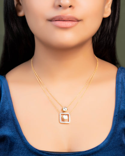 Chloe Polki And Diamond Pendant