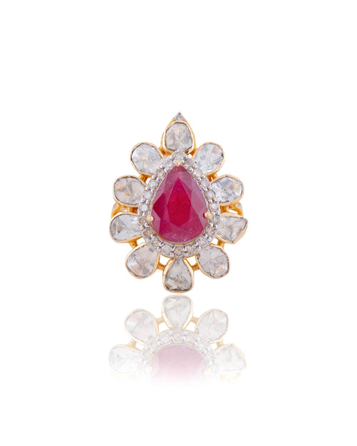 Aaradhya Polki And Diamond Rings