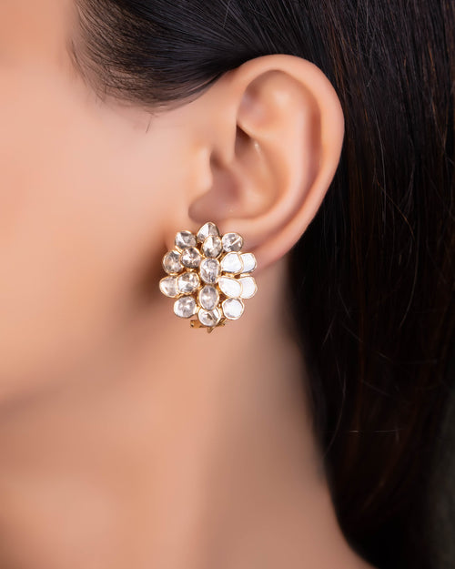 Nikita Bead Choker And Ritika Tops Polki And Diamond Set