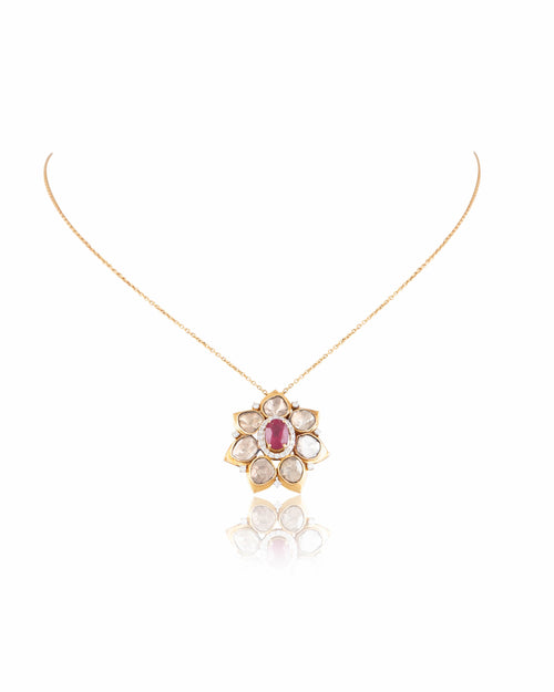 Keira Polki And Diamond Pendant