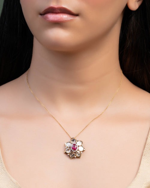 Keira Polki And Diamond Pendant