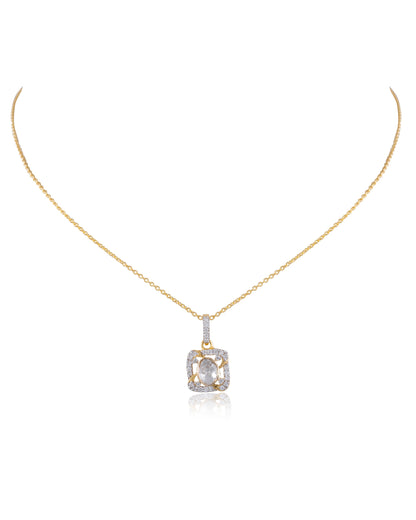 Herminia Polki And Diamond Pendant