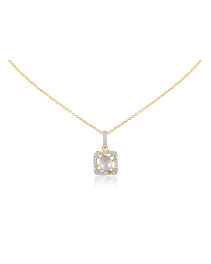 Herminia Polki And Diamond Pendant