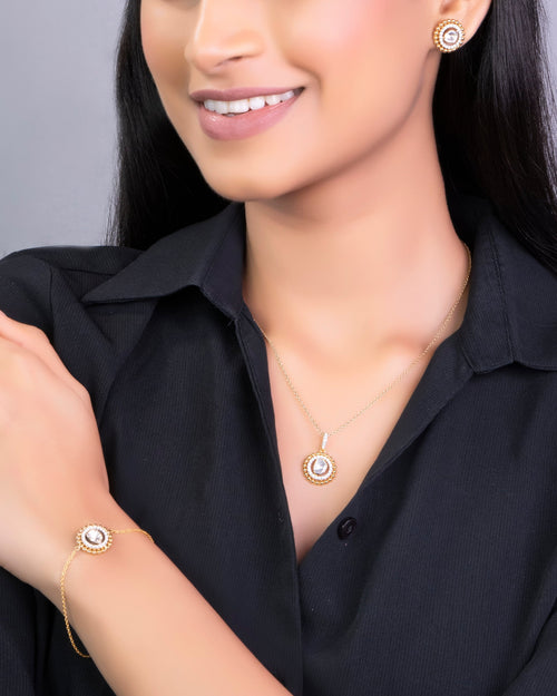 Ofelia Polki And Diamond Earrings