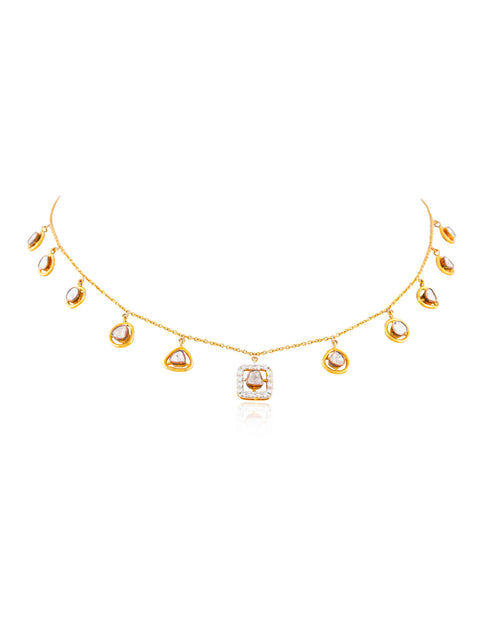 Kamila Polki And Diamond Pendant