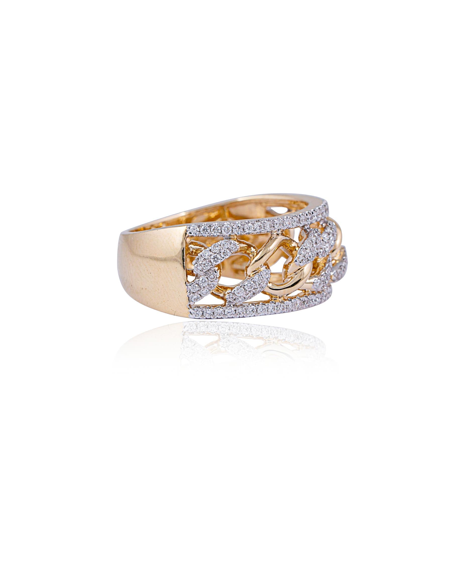 Flower Design Engagement Rings, Rose Gold Rings ADLR388
