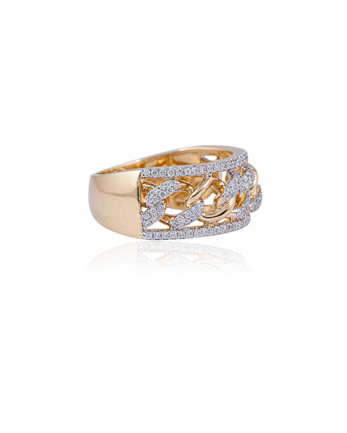 Modern Halo Diamond Ring - Contemporary Style with a Touch of Glam