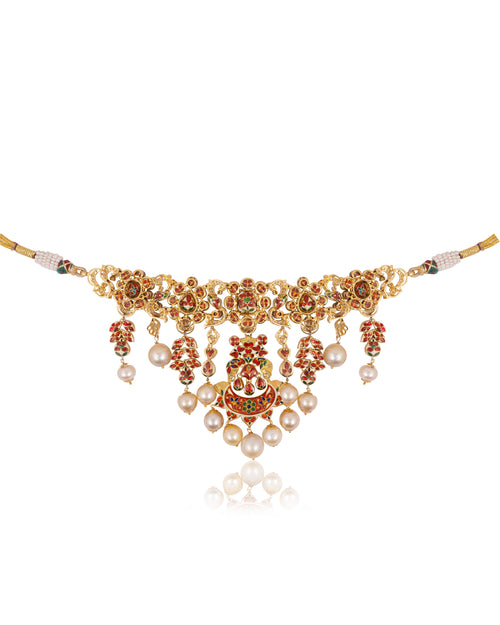 Ritisha Polki And Diamond Chokers