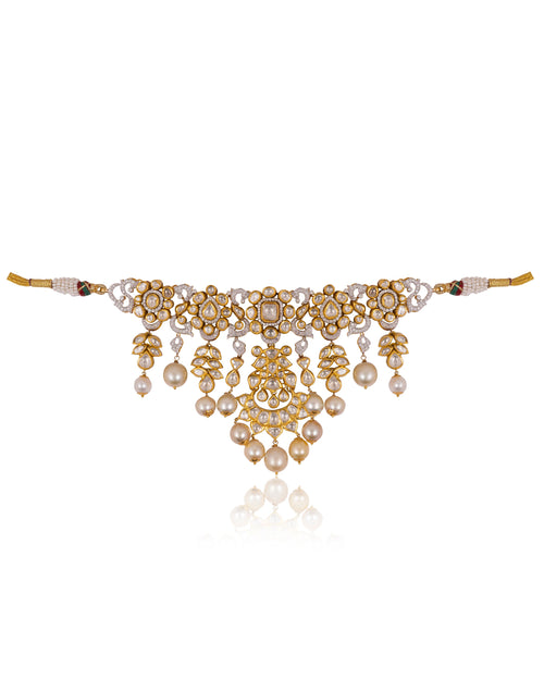 Ritisha Polki And Diamond Chokers