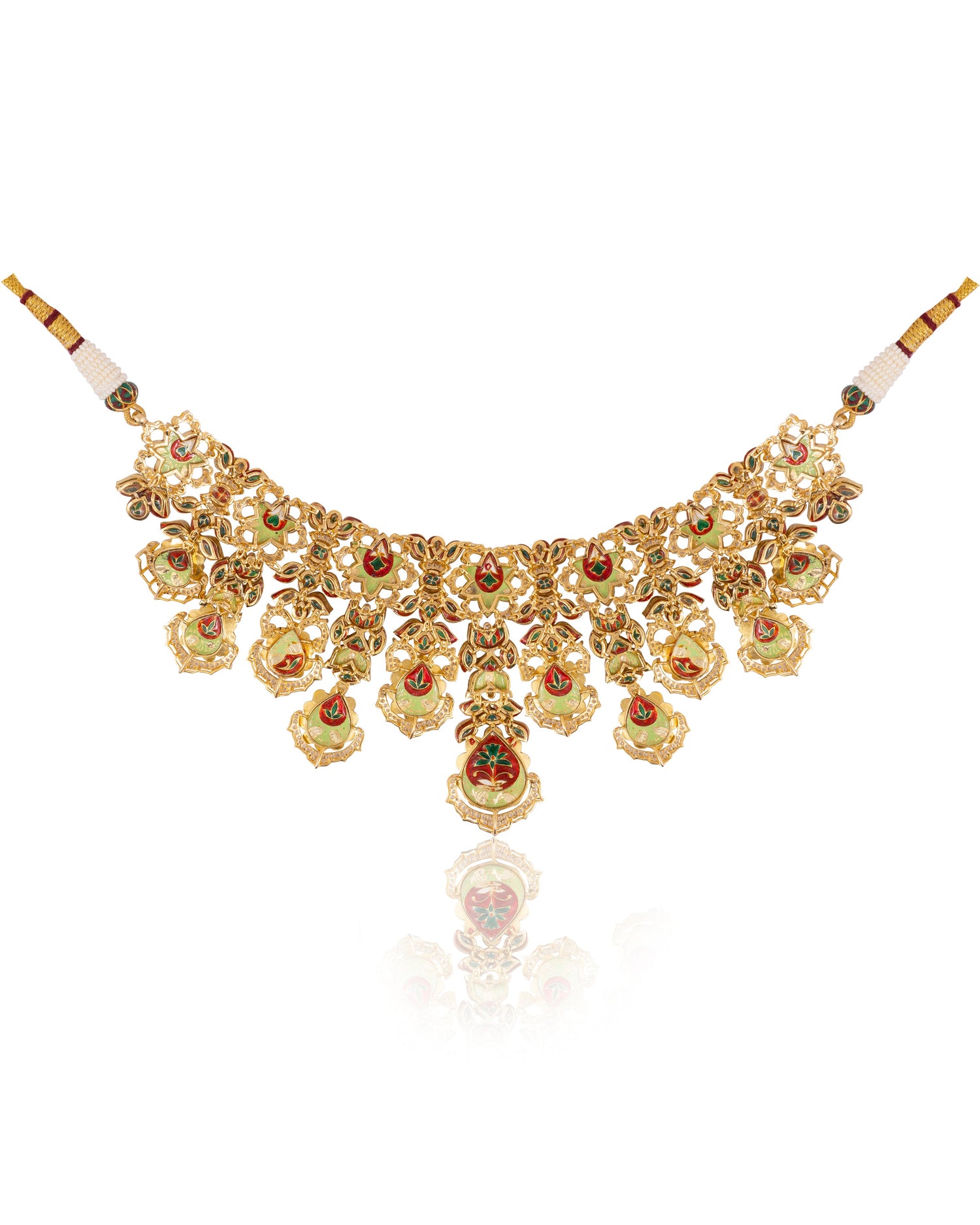 Kaushiki Polki And Diamond Necklaces