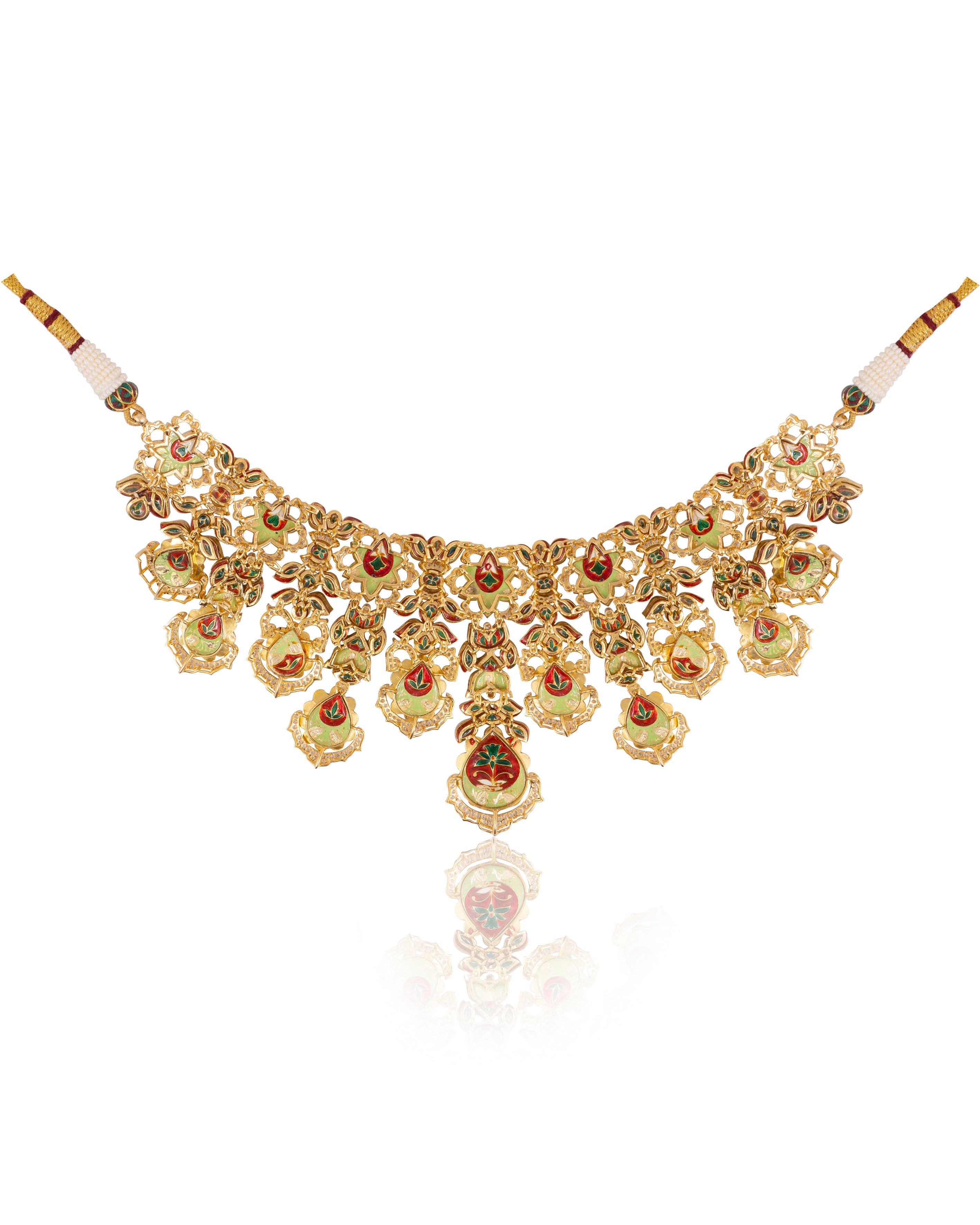 Kaushiki Polki And Diamond Necklaces