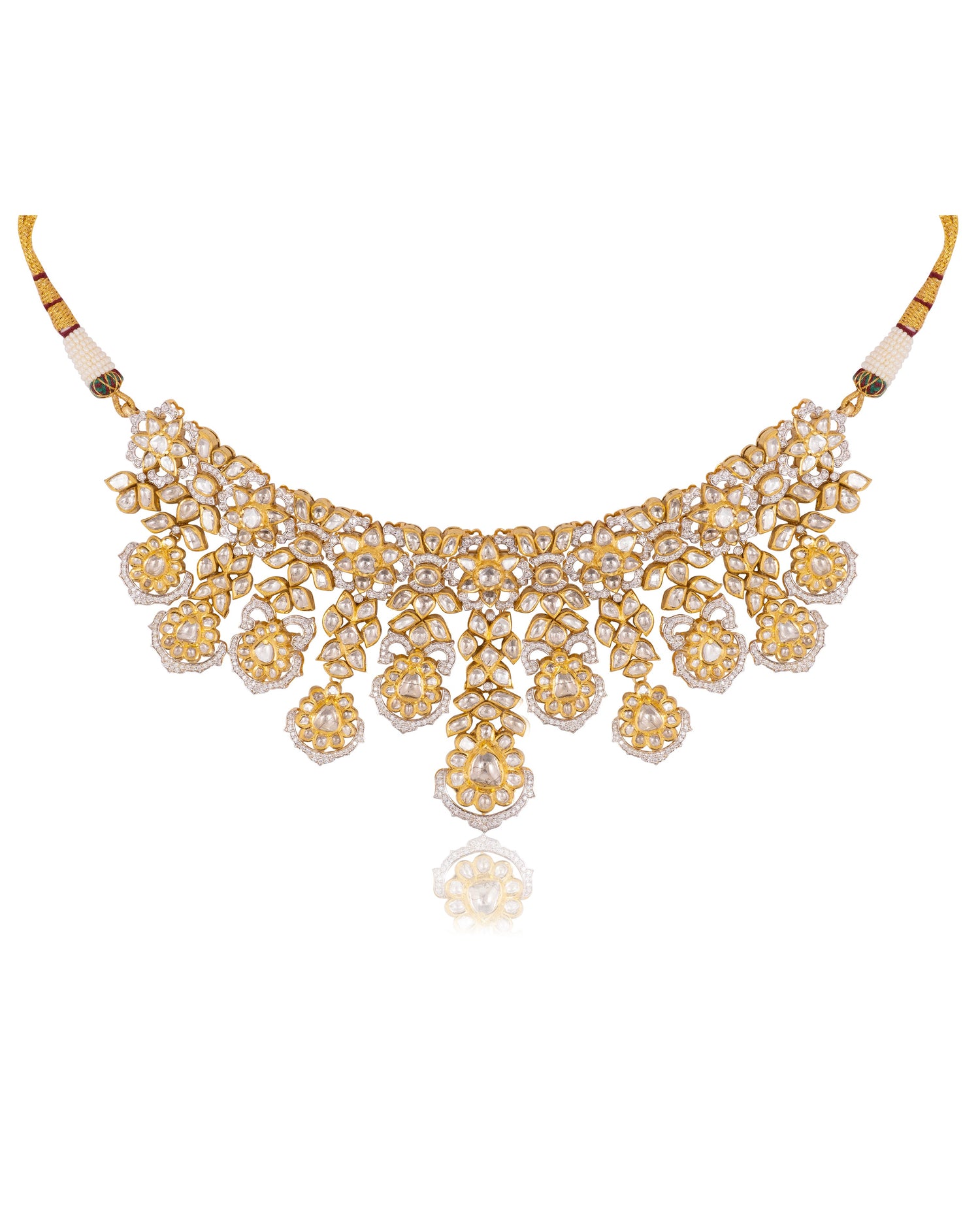 Kaushiki Polki And Diamond Necklaces