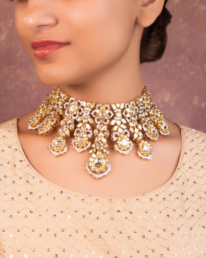 Kaushiki Polki And Diamond Necklaces