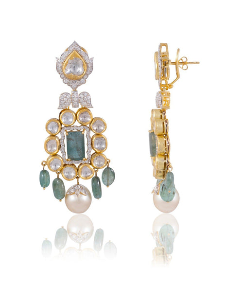 Wajiha Polki And Diamond Tops