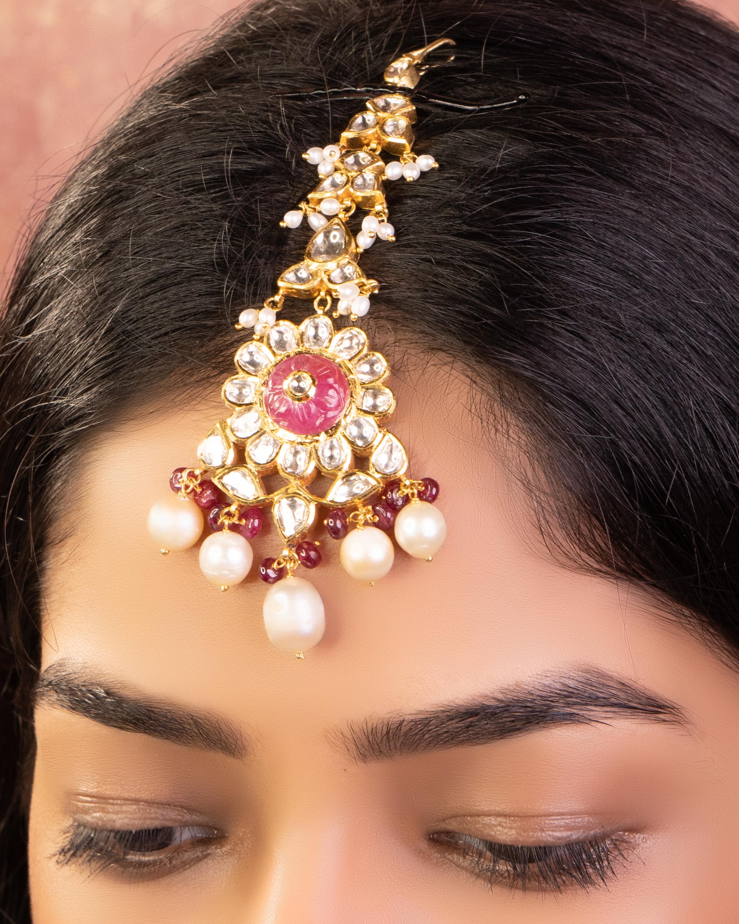 Jadau Polki Maangtika