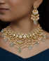 Kinika Necklace and Latif Chandbalis Polki Set