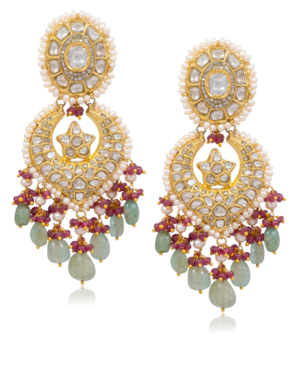 Dayita Polki Chandbalis – Tyaani Jewellery LLP