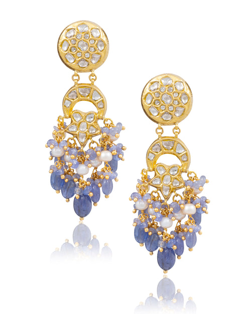 Taiba Choker And kylie Chandbalis Polki Set