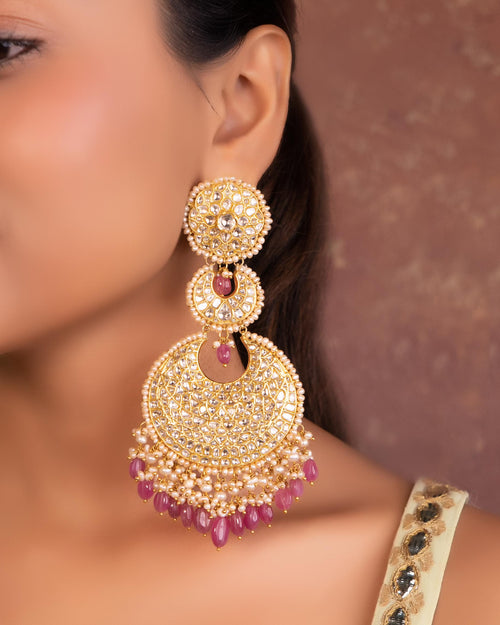 Purva Polki Chandbalis - NO ORDERS