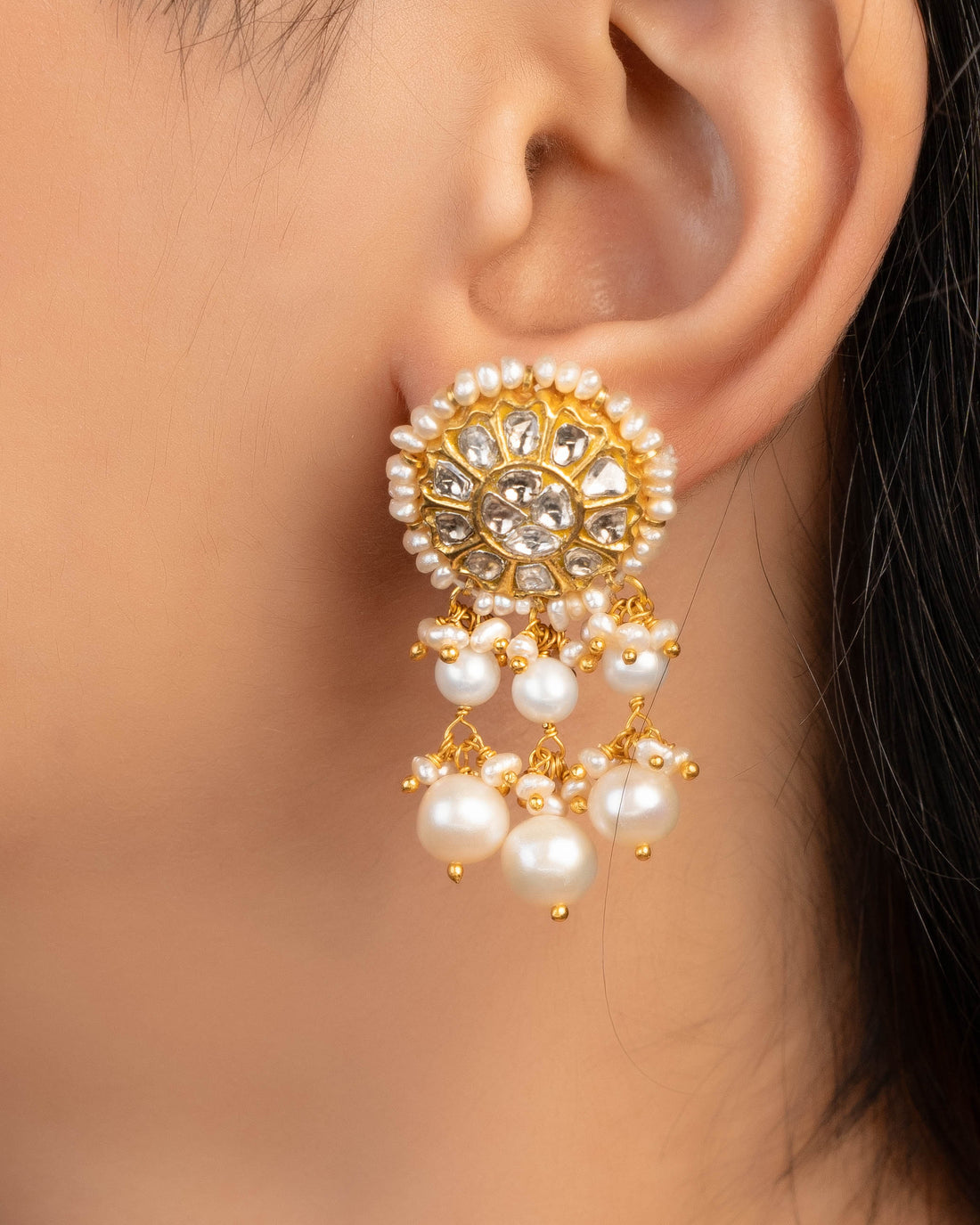 Saira Necklace And Michelle Tops Polki Set