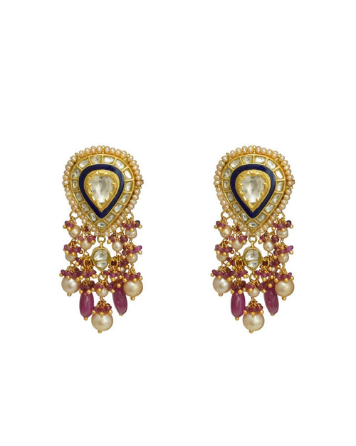 Ranila Polki Long Earrings