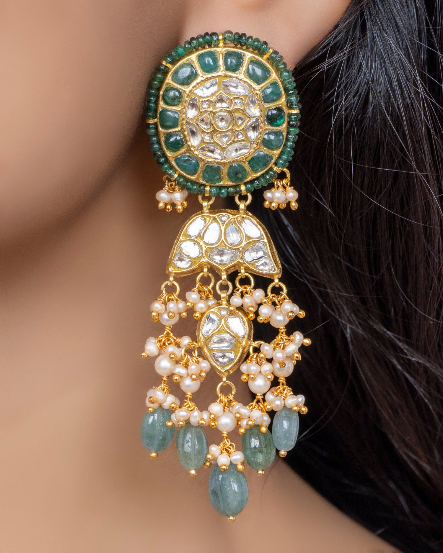 Riya Choker and Sufi Earrings Polki Set
