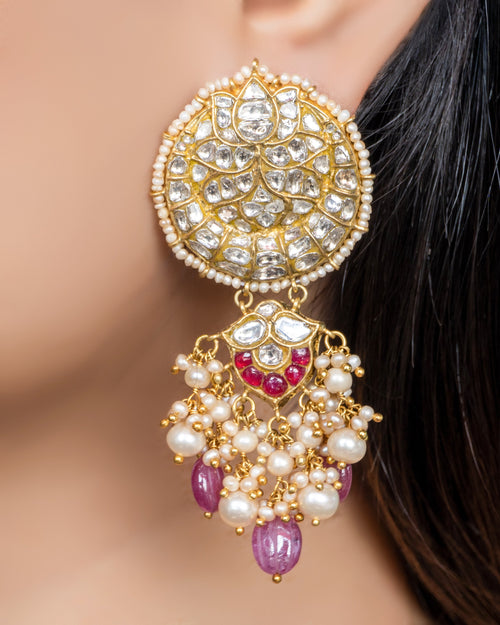 Sitri Polki Long Earrings