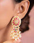 Mohana Polki Long Earrings