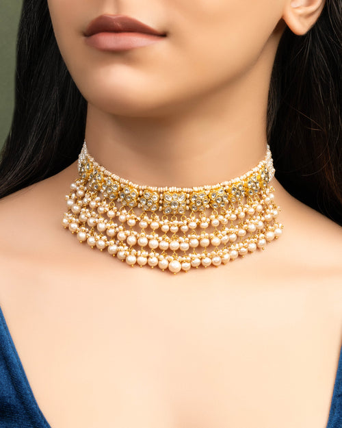 Sandya Polki Choker