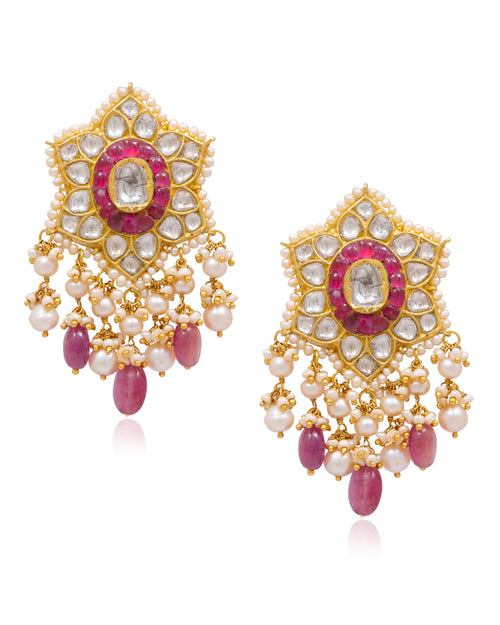 Adalyn Bead Choker and Alyssa Tops Polki Set