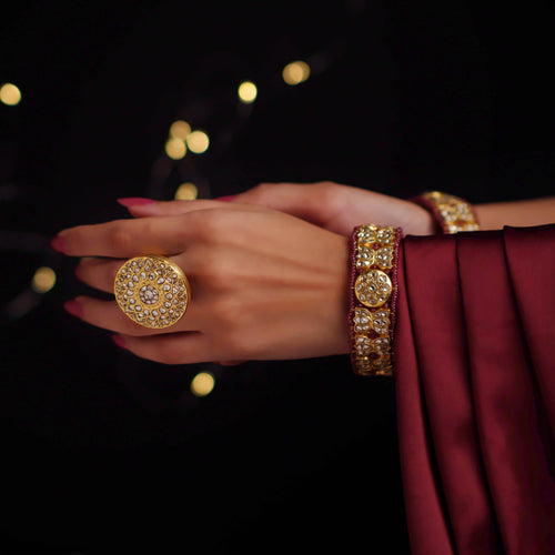 Krisha Polki Ring