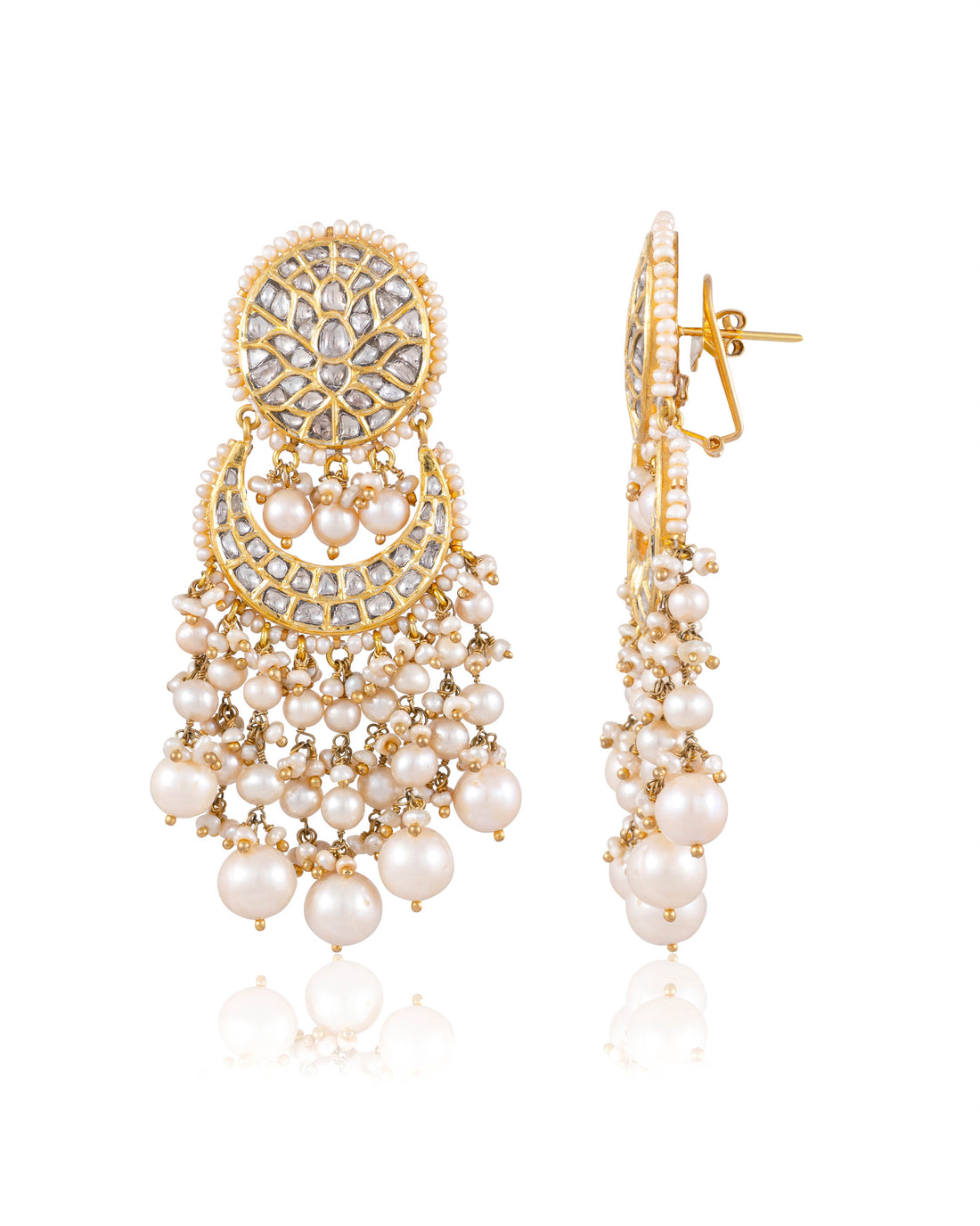 Sharmin Polki Chandbalis - NO ORDERS