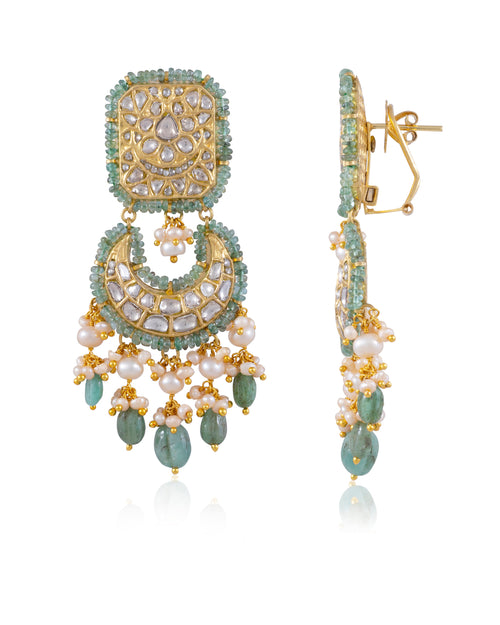 Ekta Choker And Seong Chandbalis Polki Set