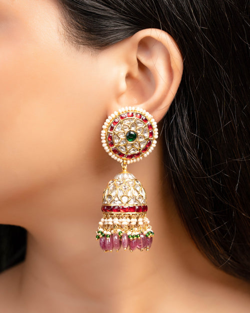 Kareema Polki Jhumkas