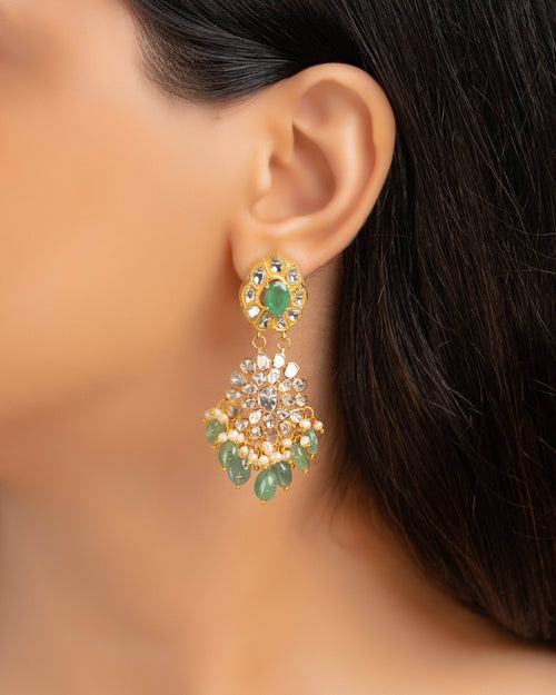 Orabella Polki Long Earrings