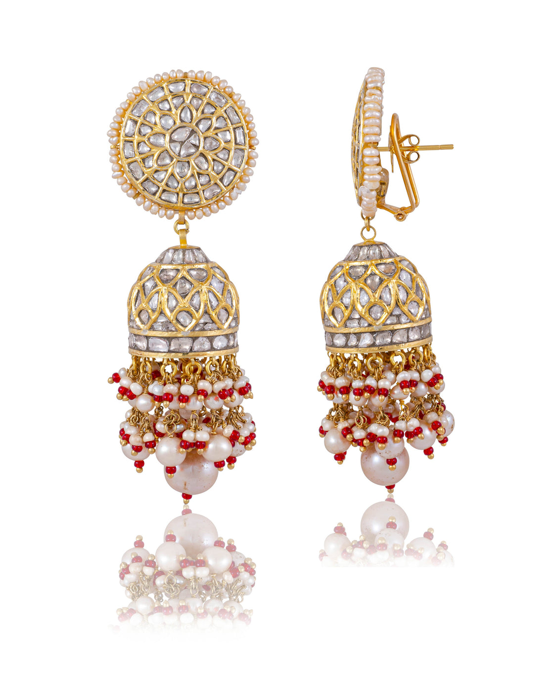 Kreeti Polki Jhumkas